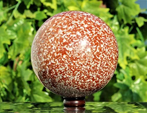 מעולה טבעי אדום מלוטש הורניטוס פרג ג'ספר אבן קריסטל כדור צ'אקרות ריפוי מינרלים כדור גולמי גדול