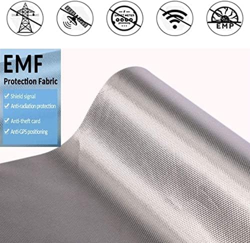 סיבי כסף לבגדים מבד קרינה אנטי לקרינה עבור EMF EMI RF RFID SIGNINETION STRODER חומר הגנה על פארדיי מוליך בד