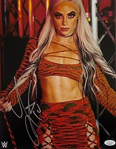WWE בלעדי Liv Morgan חתום על חתימה 11x14 אימות JSA 1 - תמונות היאבקות חתימה