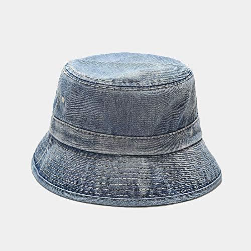 כובע דיג כובע דלי למבוגרים כובע כובע דייג כובע כובע מוצק כובע אופנה דלי ג'ינס דלי חיצוני שמש כובעי