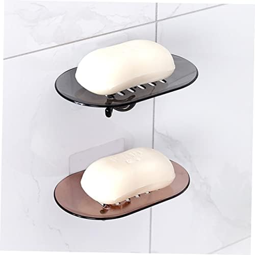 אמבטיה קיר Zerodeko מגשי קופסת סבון צלחת אמבטיה קופסת יניקה שחורה קופסת יניקה שחורה