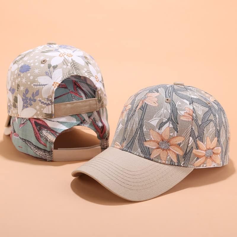 חדש בייסבול כובע נשים פרח רקמת שמש כובעי אביב קיץ בנות מתכוונן מגן כובעי