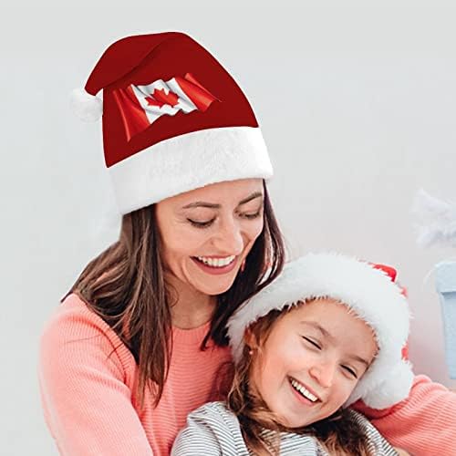 קנדה דגל חג המולד כובעי בתפזורת מבוגרים כובעי חג המולד כובע לחגים חג המולד ספקי צד