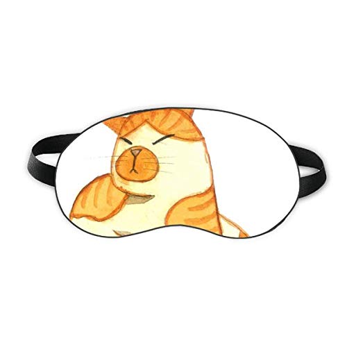 מיאוג'י מצייר צבעי מים חתול כתום מגן שינה עין רך