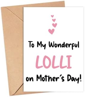 ללולי הנפלא שלי בכרטיס יום האם - כרטיס יום אמהות לולי - כרטיס לולי - מתנה עבורה - לכרטיס הלולי הנפלא שלי - כרטיס