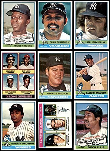 1976 Topps New York Yankees ליד צוות סט ניו יורק ינקי אקס ינקי