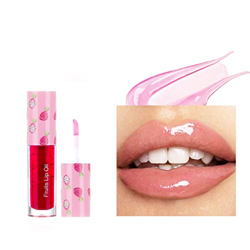 שיהיום קוריאני איפור גלוס פירות סדרת שפתיים שמן זכוכית שפתיים לחות שקוף גלוס פילינג שפתון התבהרות שפתיים
