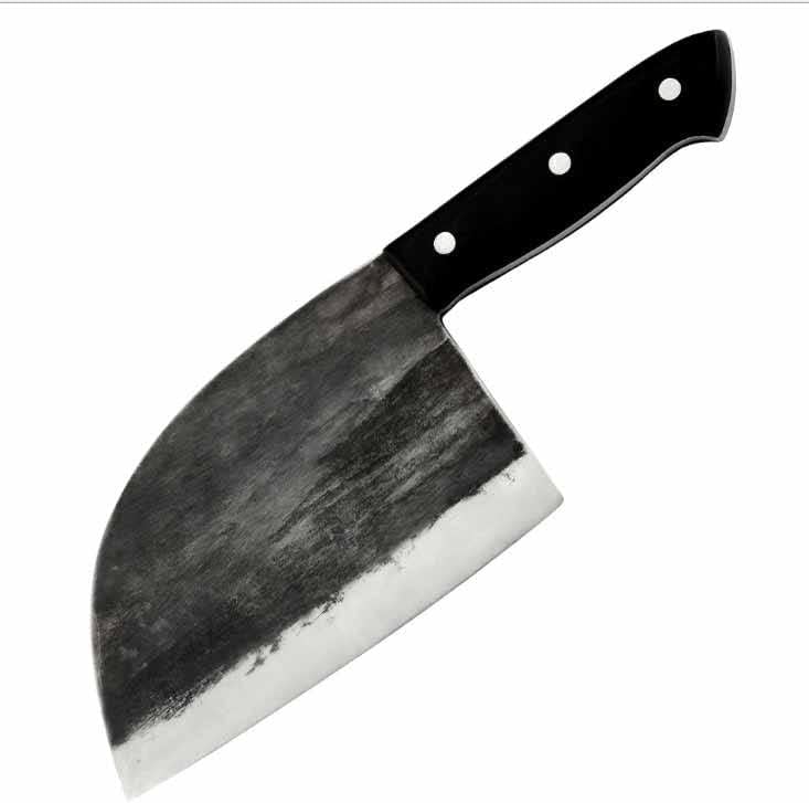 בשר קליבר מטבח סכין - מקצועי 7 שף סכין-מחושל ביד באש, גבוהה פחמן פלדה-חד כתער קליבר סכין חיתוך סכין