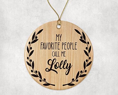 ש. פדישופס האנשים האהובים עלי קוראים לי לולי קישוט לולי-קישוט חג המולד-קישוט משפחתי-מתנה לולי-לולי קישוט מודפס