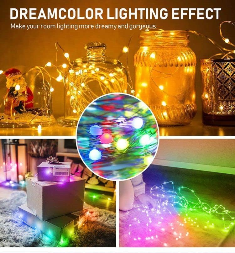 אורות פיות צבעוניים בצבע עגולים, אורות פיות לחדר שינה, אורות פיות משתנים בצבע, אורות פיות בגובה 32 רגל מצחיקים,