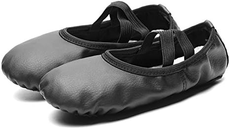 נעלי ריקוד של נקיית נעלי סולפר מפוצלת נעלי סולפר נעליים ורוד שחור וצבע עירום לילדה ילדה פעוט ילד ילד