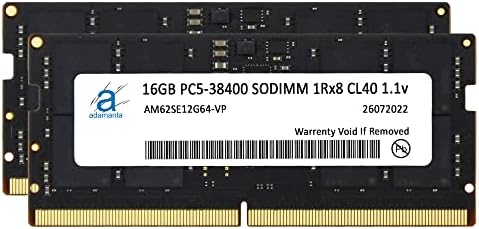 אדמנטה 32 ג'יגה-בתים תואם ל- Acer Predator Helios 300 PH315-55-70ZV DDR5 4800MHz PC5-38400 SODIMM 1RX8
