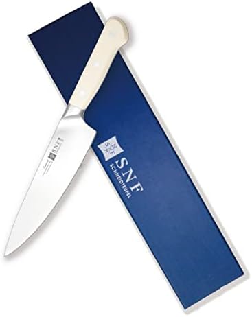 SNFSCHNEIDTEUFEL גורמה 8 אינץ 'סכין שף תוצרת להב נירוסטה גרמנית ועיצוב ידית קלאסי משולש מסמרת ארגונומית