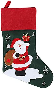 גרבי חג המולד מיני גרביים סנטה קנדי ​​שקית מתנה לקישוטים לעץ חג המולד עופות ויטראז 'ציפורי זכוכית קטנות