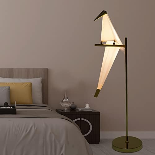 מנוף מנורת רצפה עמידה של קנסויט LED, אור לילה ליד המיטה, מנורת שולחן שולחן PVC קלטה ביתית לקישוט