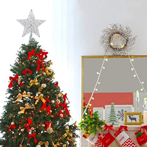STOBOK SILVER STAR עץ חג המולד TOPPER HALLOW BLING ABODE