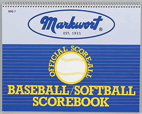 ספר ציונים בייסבול וסופטבול של Markwort - 23 משחקים, כחול,