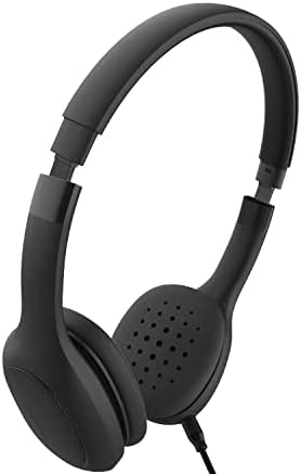 Konnek Stein On-Ear Wireless Bluetooth 5.0 אוזניות עם מיקרופון מנתק, עד 24 שעות זמן הפעלה, שחור