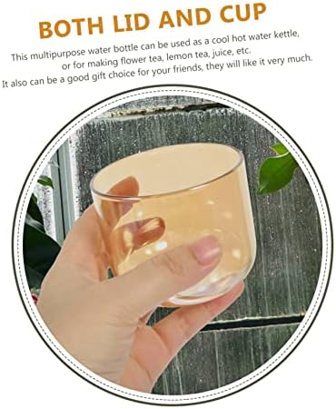 קיקוס קומקום קומקום קומקום קומקום סט מיכל זכוכית עם מכסה זכוכית בקבוקי מים למקרר קנקני משקאות יין