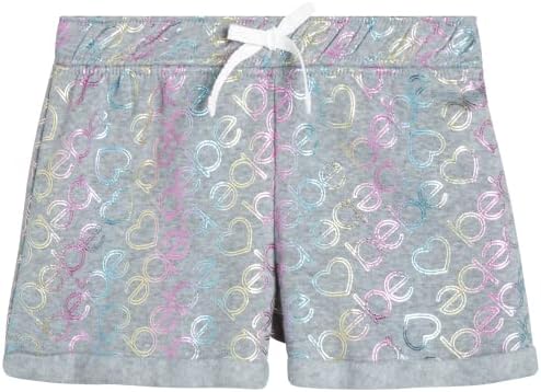 סט מכנסיים קצרים של בנות - סווטשירט סווטשירט קפוצ'ון פליס 2 חתיכות