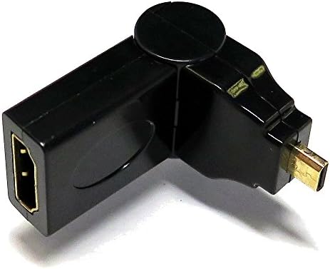 S-Service SMCHM-HDAFL MICRO HDMI 180 ° מחבר מטלטל, סוג D לסוג A