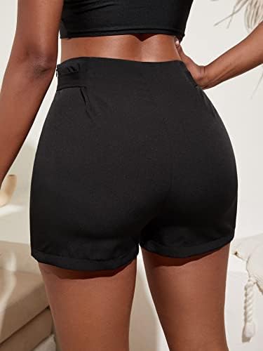 מכנסי קלטת כפתור כפול מכנסיים של Halcan לנשים