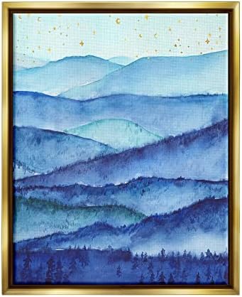 תעשיות סטופל עצי הרים כחולים נוף כוכבים נוצצים שמיים, עיצוב מאת ארולין ויידרהולד