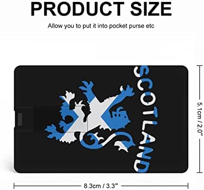 אריה משתולל סקוטלנד כרטיס סקוטלי USB 2.0 כונן הבזק 32 גרם/64 גרם דפוס מודפס מצחיק