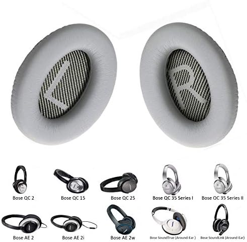 רפידות אוזניים להחלפה לכוסות אוזניות אוזניות של Bose עבור שקט 15 25 35 35 QC2 Bose QC15 QC25 QC35, QC35II AE2,