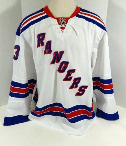 ניו יורק ריינג'רס טרנר OttenBreit 83 משחק הונפק ג'רזי לבן DP08945 - משחק משומש גופיות NHL