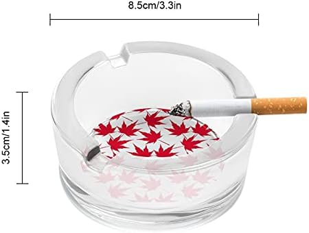 תבנית עלה מייפל קנדית סיגריות מעשנים מגש אפר מאפרות מזכוכית לקישוט שולחן שולחן משרד ביתי