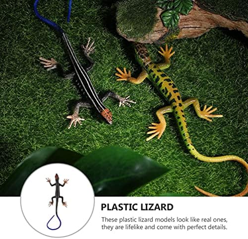 Toddmomy Lizard Toy Toy Lizard פסלון ריאליסטי פלסטיק ריאליסטי לטאה לטאה דגם זוחלים טאה צעצועים לטאה מזויפת