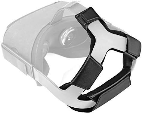 רצועת ראש של Kiwismart עבור Oculus Quest, סרט ראש VR עם כרית ראש נוחה של עור PU כדי להפחית את לחץ הראש התואם