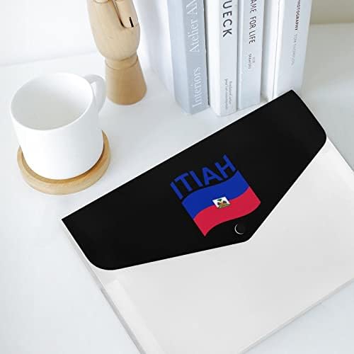 דגל של האיטי הרחבת קובץ תיקיית נייד 6 כיסים האקורדיאן קובץ מחזיק נייר מסמך ארגונית