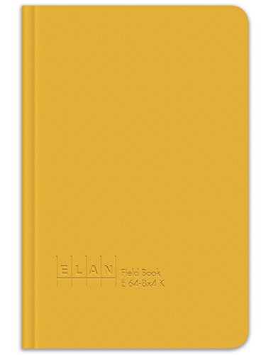 חברת ההוצאה לאור אילן, 64-8 על 4 אלף, ספר מדידות שדה בגודל קינג סייז 6 על 9, כריכה צהובה
