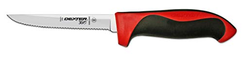 דקסטר 5 מסולסל סכין שירות, אדום ידית