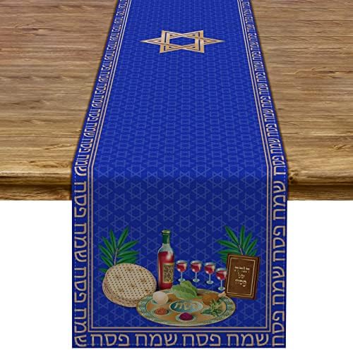 פסח שולחן פסח פסח סדר צלחת מצו יין אדום פסטיבל יהודי מסיבת חג מטבח סעודה לקישוט הבית