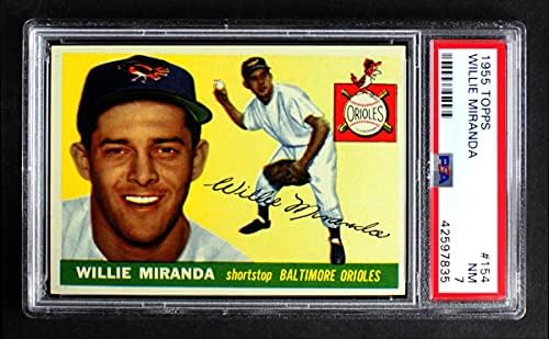 1955 Topps 154 Willie Miranda Baltimore Orioles PSA PSA 7.00 Orioles