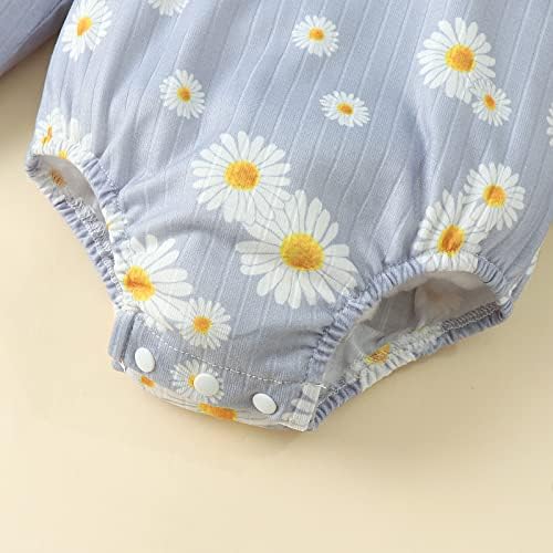 Aoouzids יילוד תינוקות תינוקות בגדים לבגדי שרוול ארוך הדפס פרחים רומפר צמרות + מכנסיים סתיו תלבושות חורפיות
