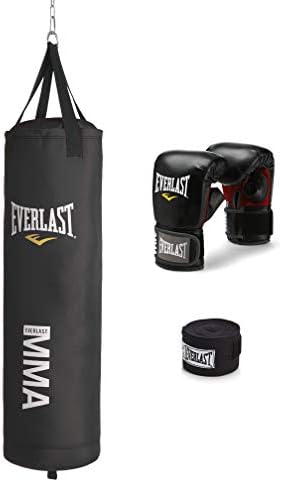 Everlast 70 פאונד MMA ערכת תיק כבד, שחור