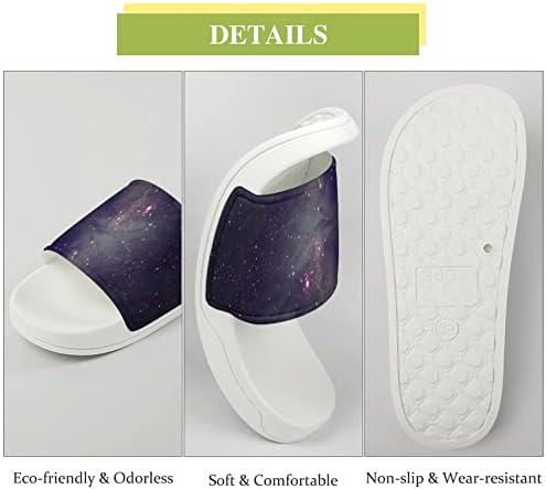 יקום גלקסי בית סנדלי החלקה בוהן פתוח נעלי בית עיסוי מקלחת ספא אמבטיה