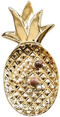 זהב קרמיקה אננס בצורת תכשיטי מגש ארגונית דקורטיבי תכשיטי צלחת צלחת שולחן העבודה קישוט טבעת שרשרת צמיד עגיל