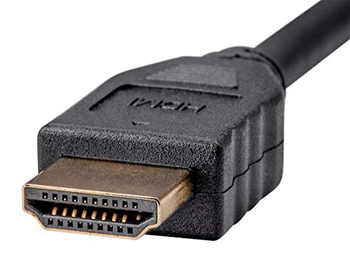 כבל HDMI מונופריס - 3 רגל - שחור ללא לוגו, מהירות גבוהה, 4K@60Hz, HDR, 18GBPS, YCBCR 4: 4: 4, 32AWG, CL2, תואם
