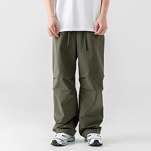 Miashui RAID עבודה גרפית מכנסיים מזדמנים של מכנסיים פונקציונליים של גברים קפלים חותלות רופפות מכנסיים מזדמנים