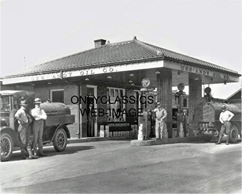 רקקלאסיקה 1920 סינקלייר תחנת דלק גלוב משאבת שמן סימן דלק משאית 8 * 10 תמונה רכב