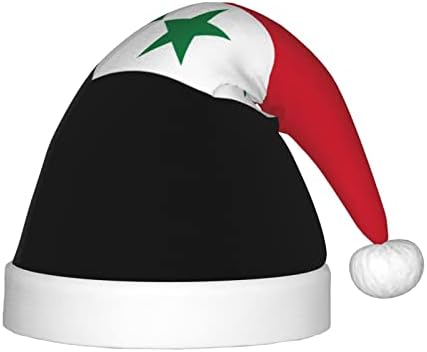 דגל של סוריה סנטה כובע ילדים חג המולד כובעי קטיפה חג המולד כובע עבור חג המולד לשנה חדשה חג