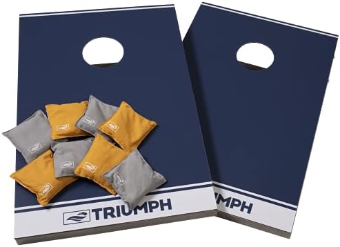 Triumph All Aluminum 2x3 סט תירס - כולל 2 לוחות, 8 שקיות חור תירס ומארז נסיעות, כחול