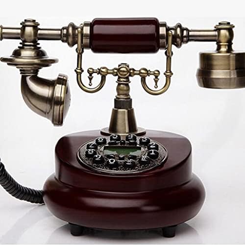 XJJZS טלפון עץ עתיק טלפון טלפון וינטג 'טלפונים ביתיים מצוידים בטלפונים קוויים