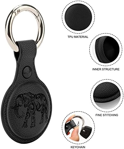שבטי פיל מקרה עבור איירטאג עם מחזיק מפתחות מגן כיסוי אוויר תג מאתר גשש אביזרי מחזיק עבור מפתחות תרמיל