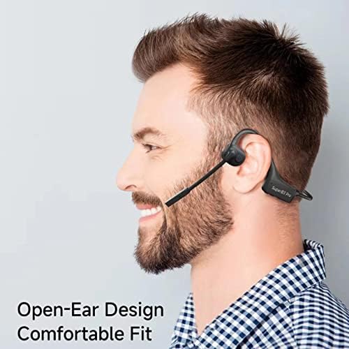 נוער שהאוזניות להולכת עצם עצם עם מיקרופון, אוזניות אוזניים פתוחות עם מיקרופון בום, אוזניות Bluetooth עם